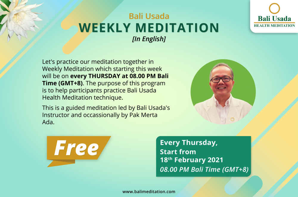 Bali Usada Weekly Meditation In English [NEWS]