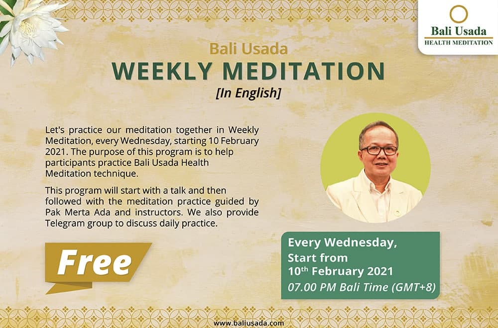 Bali Usada Weekly Meditation In English [NEWS]