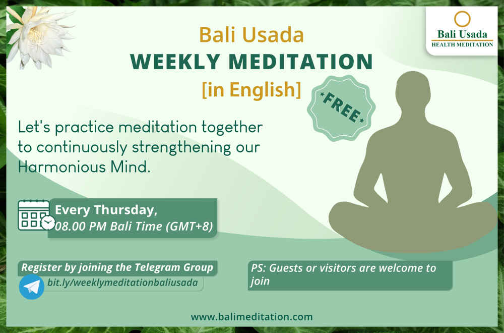 Bali Usada Weekly Meditation In English [NEWS]
